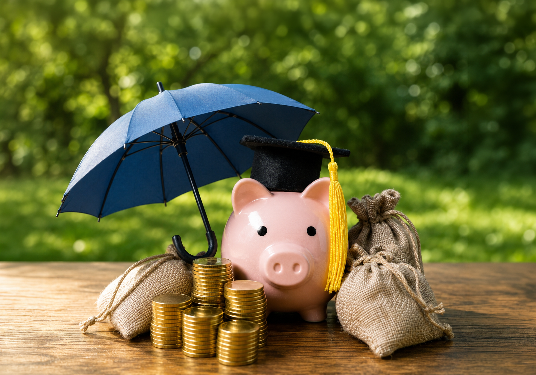 Illustration representing financial wellness benefits for employer-led teams